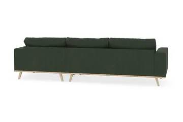 Copenhagen 4-sits Högervänd L-formad Divansoffa i Manchester - Mörkgrön - Products - Möbler - Soffa - Divansoffa & schäslongsoffa - 4 sits soffa med divan