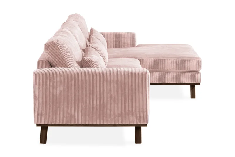 Copenhagen 4-sits Högervänd L-formad Divansoffa i Manchester - Rosa - Products - Möbler - Soffa - Divansoffa & schäslongsoffa - 4 sits soffa med divan