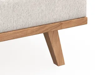 Copenhagen 4-sits Högervänd L-formad Divansoffa i Sammet - Krämvit - Products - Möbler - Soffa - Divansoffa & schäslongsoffa - 4 sits soffa med divan