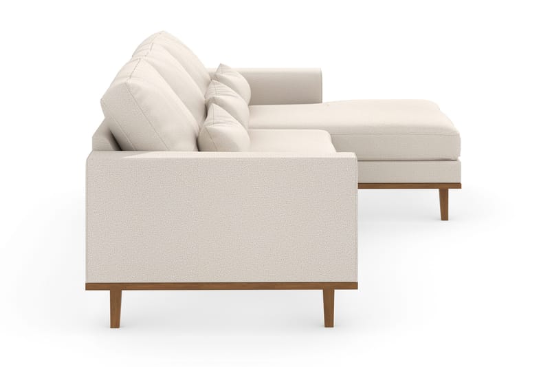 Copenhagen 4-sits Högervänd L-formad Divansoffa i Tyg - Beige - Products - Möbler - Soffa - Divansoffa & schäslongsoffa - 4 sits soffa med divan