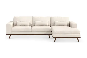 Copenhagen 4-sits Högervänd L-formad Divansoffa i Tyg - Beige - Products - Möbler - Soffa - Divansoffa & schäslongsoffa - 4 sits soffa med divan