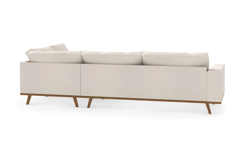 Copenhagen 4-sits Högervänd L-formad Divansoffa i Tyg - Beige - Products - Möbler - Soffa - Divansoffa & schäslongsoffa - 4 sits soffa med divan