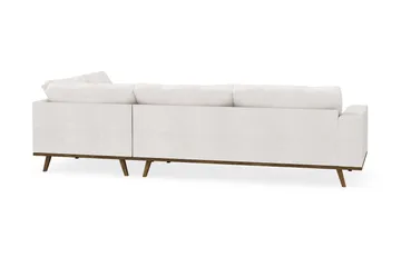 Copenhagen 4-sits Högervänd L-formad Schäslongsoffa i Bouclé - Vit - Products - Möbler - Soffa - Divansoffa & schäslongsoffa - 4 sits soffa med divan