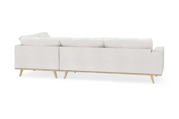 Copenhagen 4-sits Högervänd L-formad Schäslongsoffa i Bouclé - Vit - Products - Möbler - Soffa - Divansoffa & schäslongsoffa - 4 sits soffa med divan