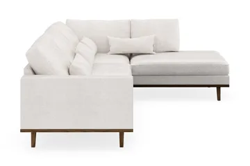 Copenhagen 4-sits Högervänd L-formad Schäslongsoffa i Bouclé - Vit - Products - Möbler - Soffa - Divansoffa & schäslongsoffa - 4 sits soffa med divan
