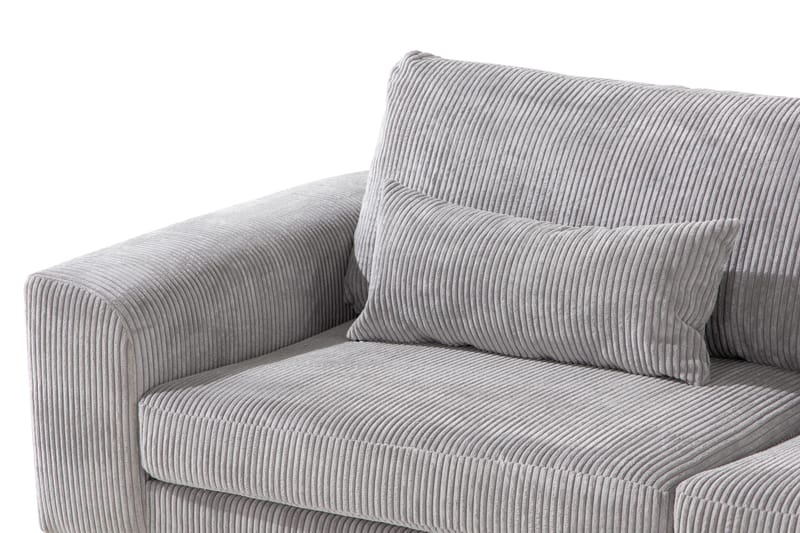 Copenhagen 4-sits Högervänd L-formad Schäslongsoffa i Manchester - Ljusgrå - Products - Möbler - Soffa - Divansoffa & schäslongsoffa - 4 sits soffa med divan