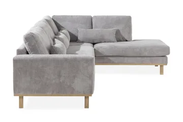 Copenhagen 4-sits Högervänd L-formad Schäslongsoffa i Manchester - Ljusgrå - Products - Möbler - Soffa - Divansoffa & schäslongsoffa - 4 sits soffa med divan
