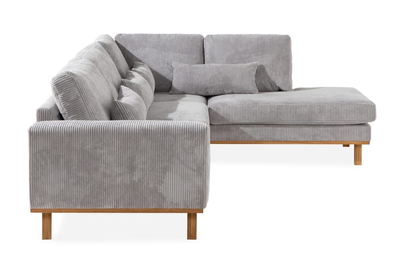 Copenhagen 4-sits Högervänd L-formad Schäslongsoffa i Manchester - Ljusgrå - Products - Möbler - Soffa - Divansoffa & schäslongsoffa - 4 sits soffa med divan
