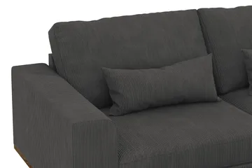 Copenhagen 4-sits Högervänd L-formad Schäslongsoffa i Manchester - Mörkgrå - Products - Möbler - Soffa - Divansoffa & schäslongsoffa - 4 sits soffa med divan