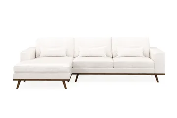 Copenhagen 4-sits Vänstervänd L-formad Divansoffa i Bouclé - Vit - Products - Möbler - Soffa - Divansoffa & schäslongsoffa - 4 sits soffa med divan