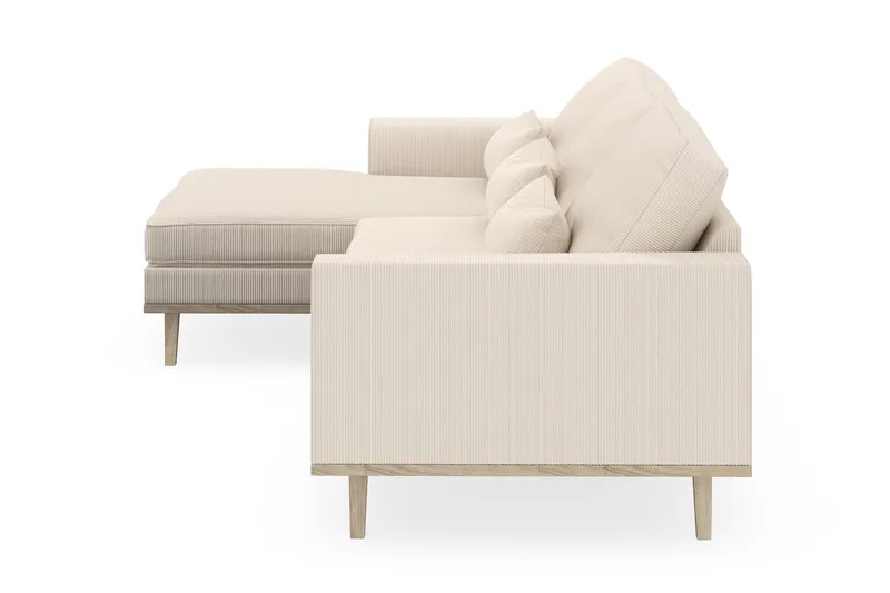 Copenhagen 4-sits Vänstervänd L-formad Divansoffa i Manchester - Beige - Products - Möbler - Soffa - Divansoffa & schäslongsoffa - 4 sits soffa med divan