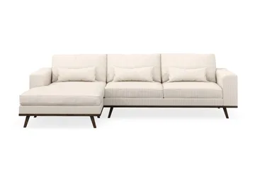Copenhagen 4-sits Vänstervänd L-formad Divansoffa i Manchester - Beige - Products - Möbler - Soffa - Divansoffa & schäslongsoffa - 4 sits soffa med divan