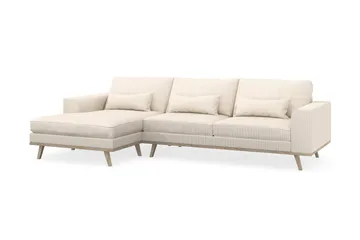 Copenhagen 4-sits Vänstervänd L-formad Divansoffa i Manchester - Beige - Products - Möbler - Soffa - Divansoffa & schäslongsoffa - 4 sits soffa med divan