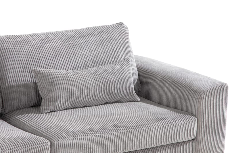 Copenhagen 4-sits Vänstervänd L-formad Divansoffa i Manchester - Ljusgrå - Products - Möbler - Soffa - Divansoffa & schäslongsoffa - 4 sits soffa med divan