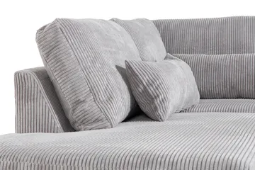 Copenhagen 4-sits Vänstervänd L-formad Divansoffa i Manchester - Ljusgrå - Products - Möbler - Soffa - Divansoffa & schäslongsoffa - 4 sits soffa med divan