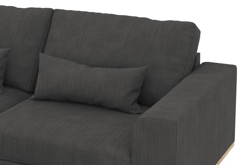 Copenhagen 4-sits Vänstervänd L-formad Divansoffa i Manchester - Mörkgrå - Products - Möbler - Soffa - Divansoffa & schäslongsoffa - 4 sits soffa med divan