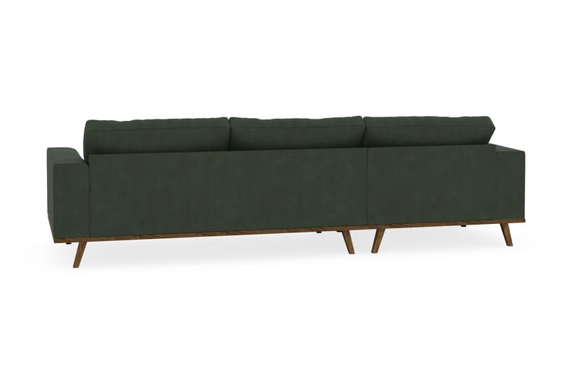 Copenhagen 4-sits Vänstervänd L-formad Divansoffa i Manchester - Mörkgrön - Products - Möbler - Soffa - Divansoffa & schäslongsoffa - 4 sits soffa med divan