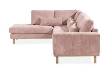 Copenhagen 4-sits Vänstervänd L-formad Divansoffa i Manchester - Rosa - Products - Möbler - Soffa - Divansoffa & schäslongsoffa - 4 sits soffa med divan