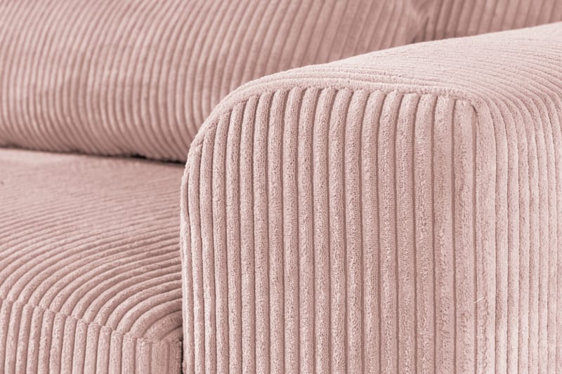 Copenhagen 4-sits Vänstervänd L-formad Divansoffa i Manchester - Rosa - Products - Möbler - Soffa - Divansoffa & schäslongsoffa - 4 sits soffa med divan