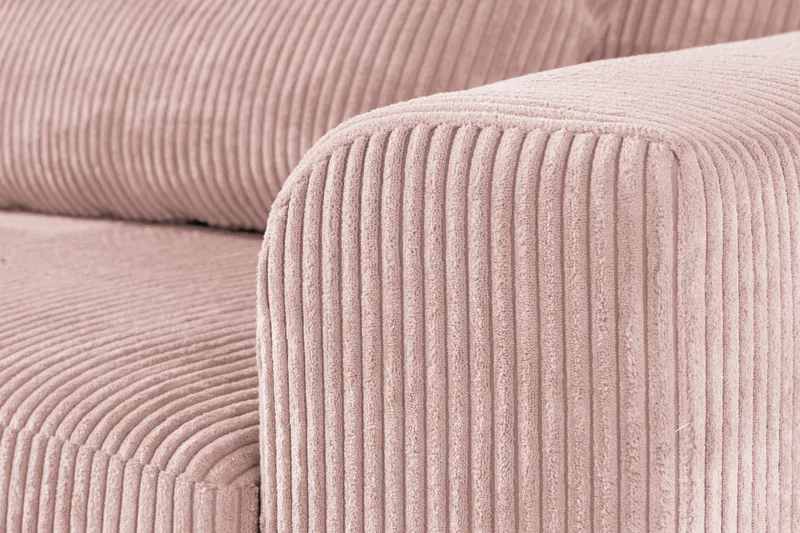 Copenhagen 4-sits Vänstervänd L-formad Divansoffa i Manchester - Rosa - Products - Möbler - Soffa - Divansoffa & schäslongsoffa - 4 sits soffa med divan