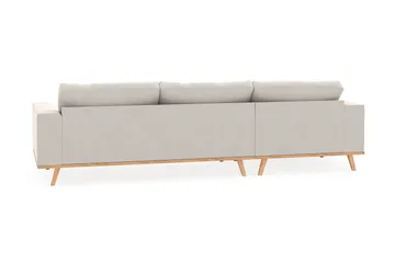Copenhagen 4-sits Vänstervänd L-formad Divansoffa i Sammet - Krämvit - Products - Möbler - Soffa - Divansoffa & schäslongsoffa - 4 sits soffa med divan