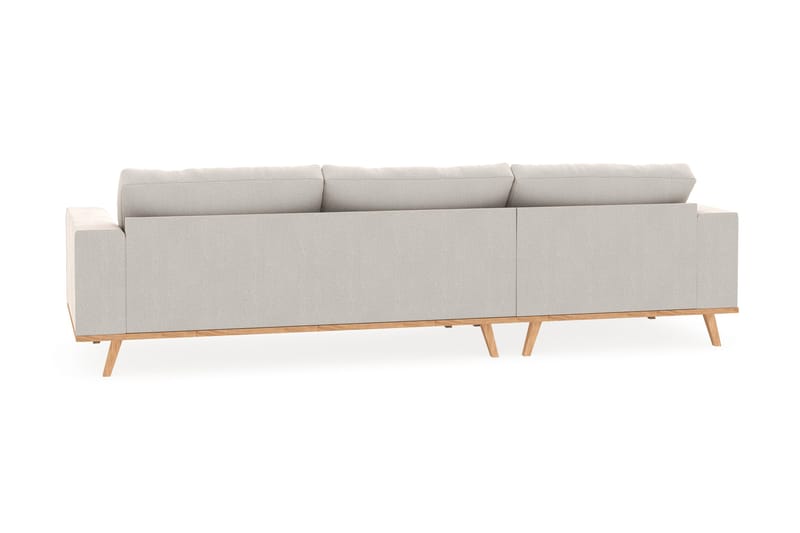Copenhagen 4-sits Vänstervänd L-formad Divansoffa i Sammet - Krämvit - Products - Möbler - Soffa - Divansoffa & schäslongsoffa - 4 sits soffa med divan
