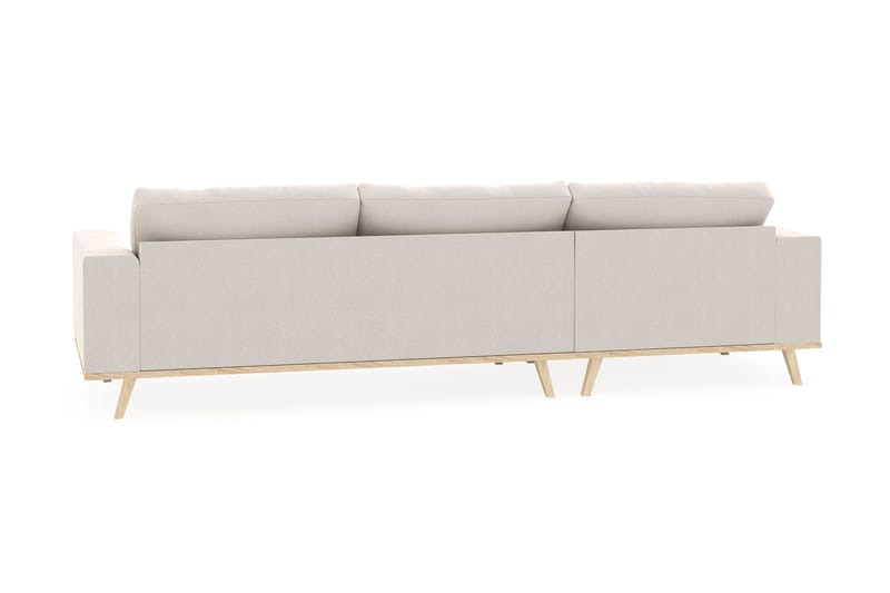 Copenhagen 4-sits Vänstervänd L-formad Divansoffa i Sammet - Krämvit - Products - Möbler - Soffa - Divansoffa & schäslongsoffa - 4 sits soffa med divan