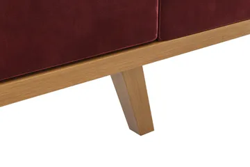 Copenhagen 4-sits Vänstervänd L-formad Divansoffa i Sammet - Lila - Products - Möbler - Soffa - Divansoffa & schäslongsoffa - 4 sits soffa med divan