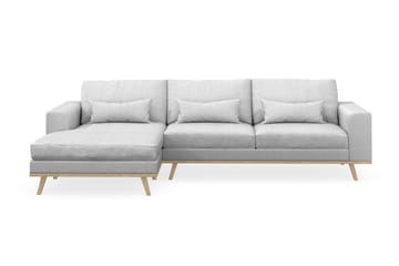 Copenhagen 4-sits Vänstervänd L-formad Divansoffa i Tyg - Ljusgrå - Products - Möbler - Soffa - Divansoffa & schäslongsoffa - 4 sits soffa med divan