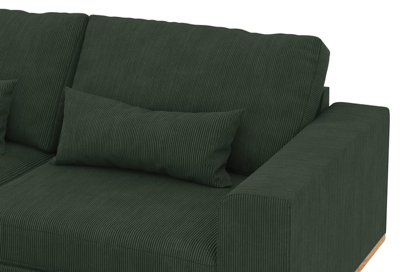 Copenhagen 4-sits Vänstervänd L-formad Schäslongsoffa i Manchester - Mörkgrön - Products - Möbler - Soffa - Divansoffa & schäslongsoffa - 4 sits soffa med divan