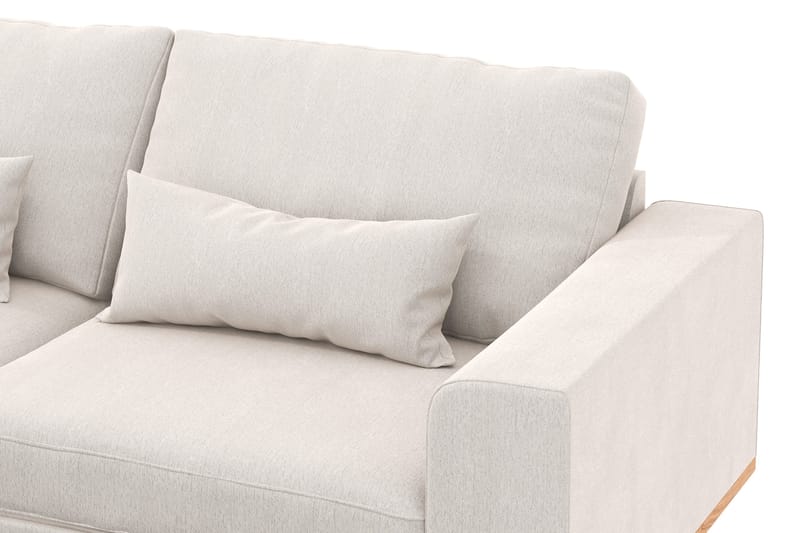 Copenhagen 4-sits Vänstervänd L-formad Schäslongsoffa i Sammet - Krämvit - Products - Möbler - Soffa - Divansoffa & schäslongsoffa - 4 sits soffa med divan