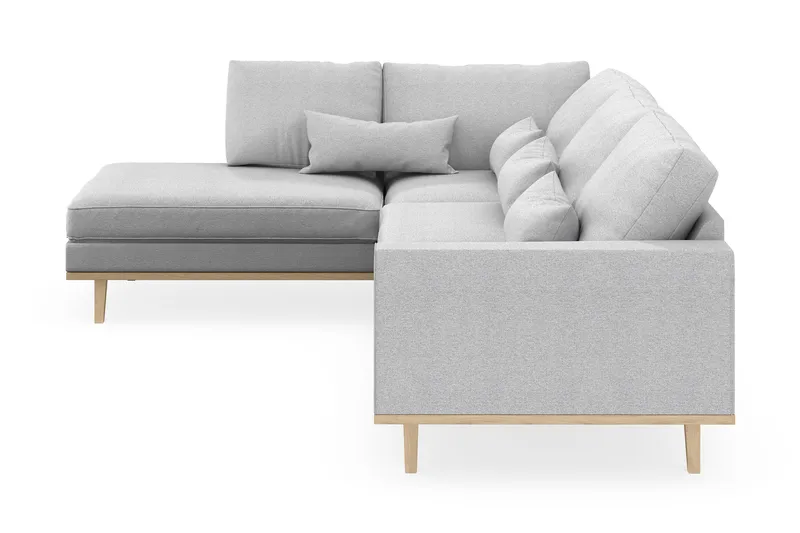 Copenhagen 4-sits Vänstervänd L-formad Schäslongsoffa i Tyg - Ljusgrå - Products - Möbler - Soffa - Divansoffa & schäslongsoffa - 4 sits soffa med divan