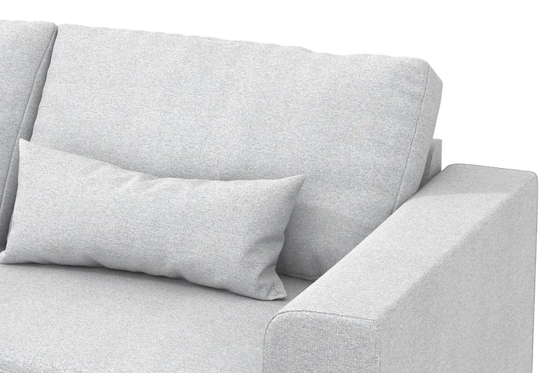 Copenhagen 4-sits Vänstervänd L-formad Schäslongsoffa i Tyg - Ljusgrå - Products - Möbler - Soffa - Divansoffa & schäslongsoffa - 4 sits soffa med divan