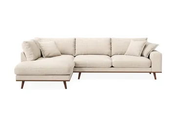 Copenhagen Premium 4-sits Vänstervänd L-formad Djup Schäslongsoffa i Chenille