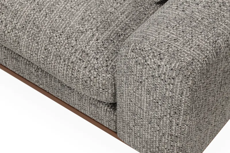 Copenhagen Premium 4-sits Vänstervänd L-formad Djup Schäslongsoffa i Chenille - Grå - Products - Möbler - Soffa - Divansoffa & schäslongsoffa - 4 sits soffa med divan