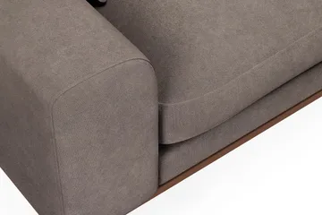 Copenhagen Premium 4-sits Högervänd L-formad Djup Schäslongsoffa i Tyg - Brun - Products - Möbler - Soffa - Divansoffa & schäslongsoffa - 4 sits soffa med divan