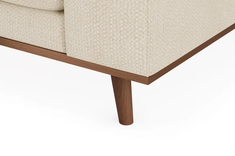 Copenhagen Premium 4-sits Vänstervänd L-formad Djup Schäslongsoffa i Chenille - Ljusbeige - Products - Möbler - Soffa - Divansoffa & schäslongsoffa - 4 sits soffa med divan