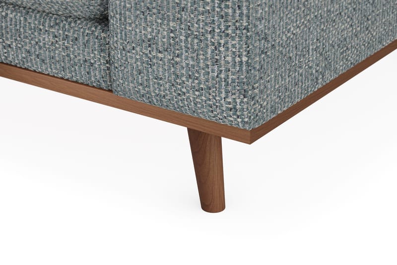Copenhagen Premium 4-sits Vänstervänd L-formad Djup Schäslongsoffa i Chenille - Grå/Blå - Products - Möbler - Soffa - Divansoffa & schäslongsoffa - 4 sits soffa med divan