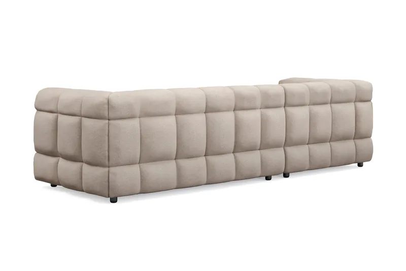 Elise 4-sits Bubblig Soffa med Divan Vänster - Beige - Products - Möbler - Soffa - Divansoffa & schäslongsoffa - 4 sits soffa med divan