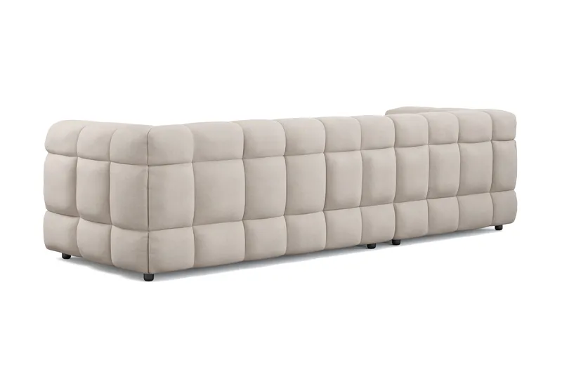 Elise 4-sits Bubblig Soffa med Divan Vänster - Beige - Products - Möbler - Soffa - Divansoffa & schäslongsoffa - 4 sits soffa med divan
