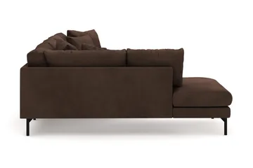 Menard 4-sits Vänstervänd Stor U-formad Djup Large Soffa med Divan och Schäslong i Manchester - Brun - Products - Möbler - Soffa - Divansoffa & schäslongsoffa - 4 sits soffa med divan