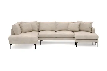 Menard 4-sits Vänstervänd Stor U-formad Djup Large Soffa med Divan och Schäslong i Manchester