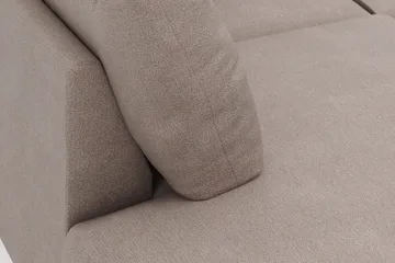 Menard 4-sits Vänstervänd Stor U-formad Djup Large Soffa med Divan och Schäslong i Tyg - Brun - Products - Möbler - Soffa - Divansoffa & schäslongsoffa - 4 sits soffa med divan