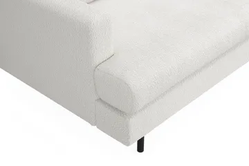 Menard Compact 4-sits Högervänd L-formad Schäslongsoffa i Bouclé - Vit - Products - Möbler - Soffa - Divansoffa & schäslongsoffa - 4 sits soffa med divan