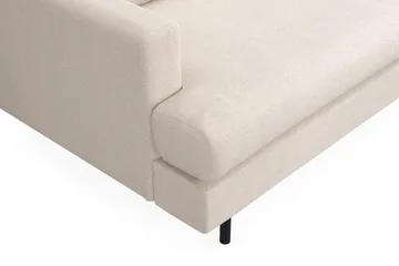 Menard Compact 4-sits Högervänd L-formad Schäslongsoffa i Tyg - Beige - Products - Möbler - Soffa - Divansoffa & schäslongsoffa - 4 sits soffa med divan