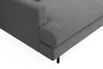Menard Compact 4-sits Högervänd L-formad Schäslongsoffa i Tyg - Mörkgrå - Products - Möbler - Soffa - Divansoffa & schäslongsoffa - 4 sits soffa med divan