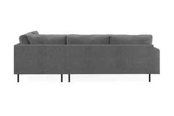 Menard Compact 4-sits Högervänd L-formad Schäslongsoffa i Tyg - Mörkgrå - Products - Möbler - Soffa - Divansoffa & schäslongsoffa - 4 sits soffa med divan