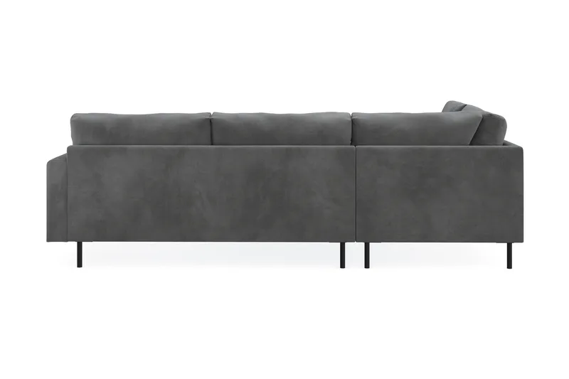Menard Compact 4-sits Vänstervänd L-formad Schäslongsoffa i Manchester - Grå - Products - Möbler - Soffa - Divansoffa & schäslongsoffa - 4 sits soffa med divan
