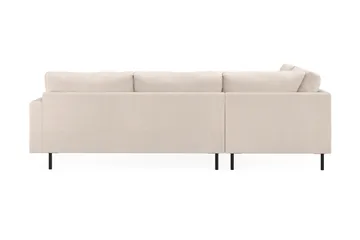 Menard Compact 4-sits Vänstervänd L-formad Schäslongsoffa i Tyg - Beige - Products - Möbler - Soffa - Divansoffa & schäslongsoffa - 4 sits soffa med divan