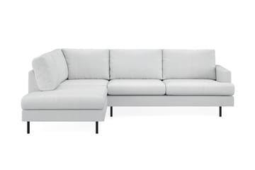 Menard Compact 4-sits Vänstervänd L-formad Schäslongsoffa i Tyg - Ljusgrå - Products - Möbler - Soffa - Divansoffa & schäslongsoffa - 4 sits soffa med divan